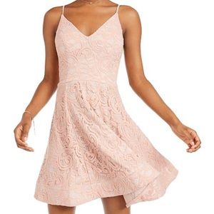Pink fit and flare dress!